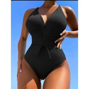 NEW Crisscross One Piece Swimsuit M